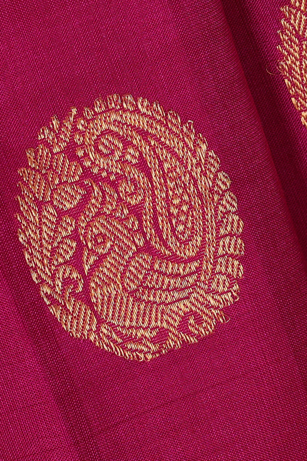 Image of Kanchipattu Magenta Brocade Saree